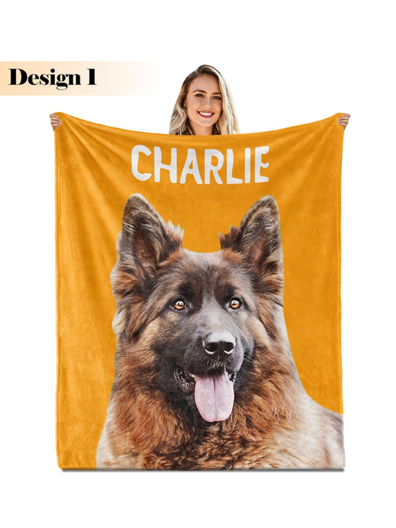 Custom Dog Photo Blanket: Personalized Pet Memorial Gift